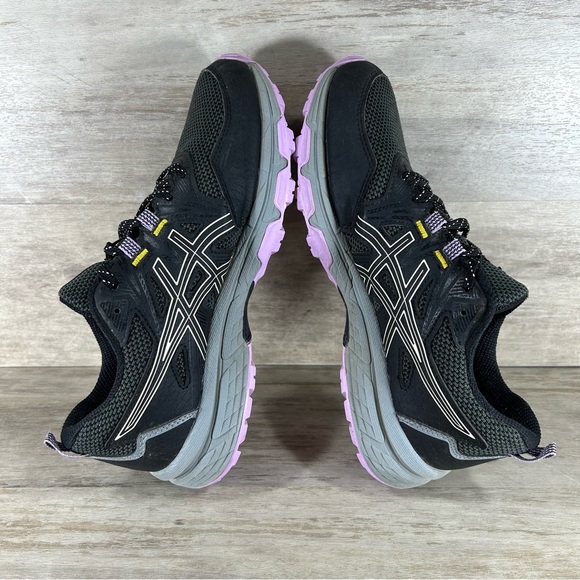 Asics Gel Venture 8 Trail Running Sneaker Black Purple Women 8 - Picture 8 of 11